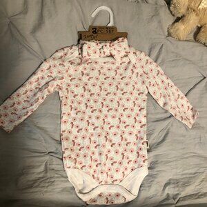 RABBIT & BEAR ONESIE 2PC SET / 6-9M